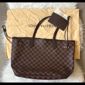 Authentic Neverfull Damier Ebene MM